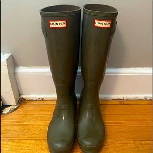 Green Tall Hunter Boots